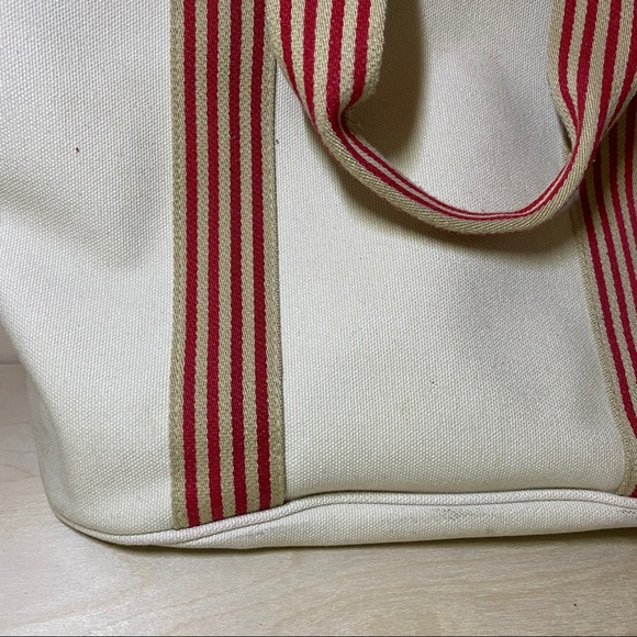 🌿LACOSTE TOTE SHOULDER BAG SHOPPING CANVAS MEDIUM - Picture 8 of 8